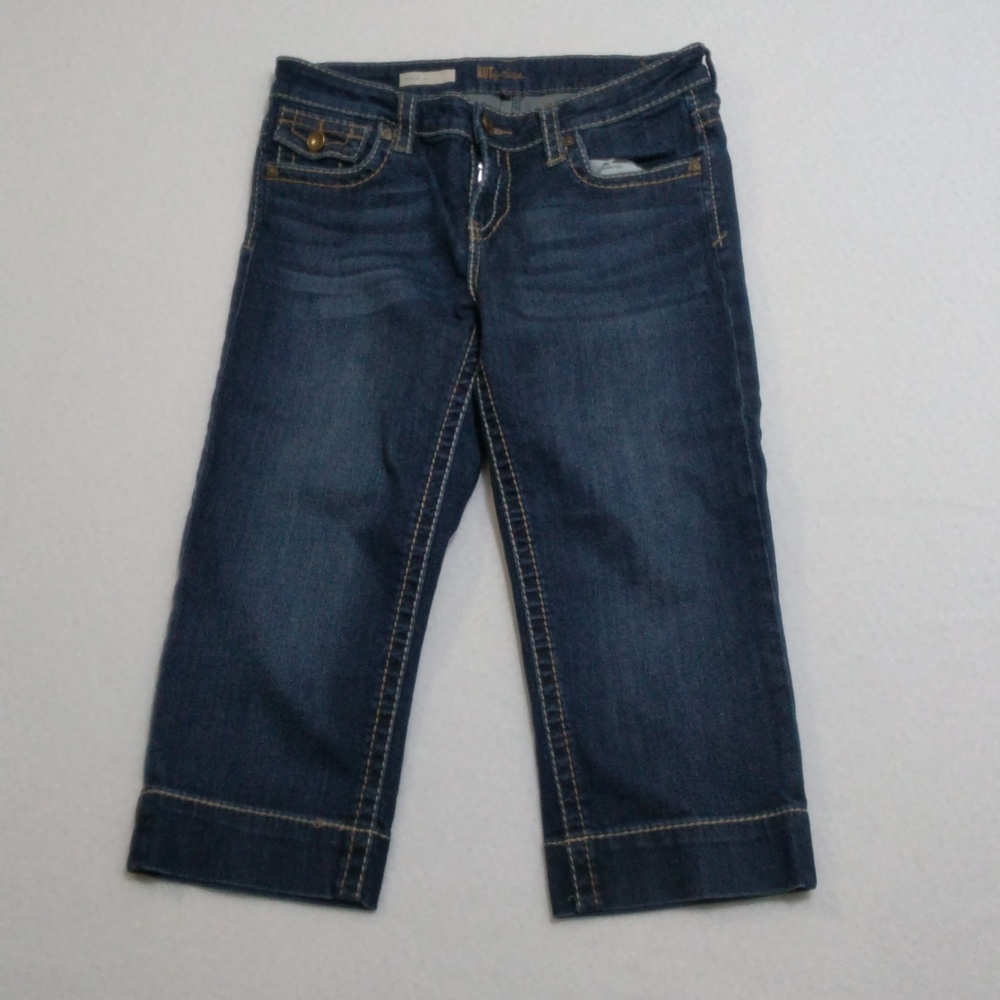 Kut from the Kloth Dark Blue Cropped Jeans
